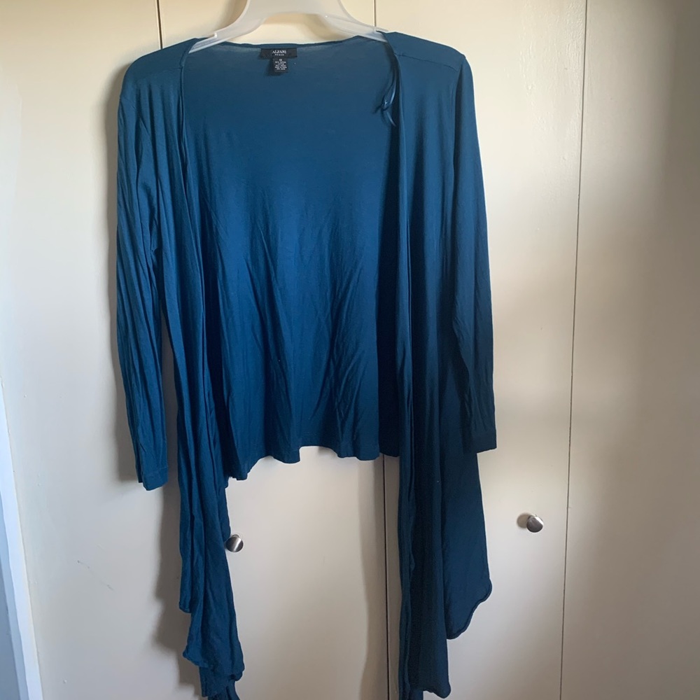 Blue Cardigan with Long Sleeves